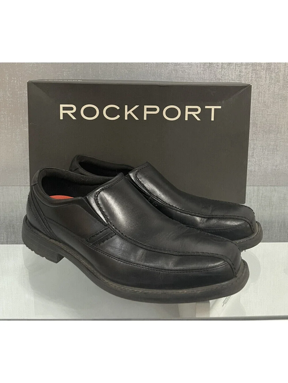 Rockport Men's Black Adipene by Adidas Slip-On Loafers Size: 9.5M (A333)